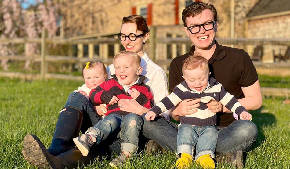 The Collins family, who advocate for pronatalism © Wikimedia Commons