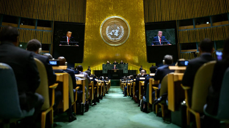 At the UN General Assembly this week, Trump said the International Criminal Court was an ‘evil group of people’. Image: Alamy