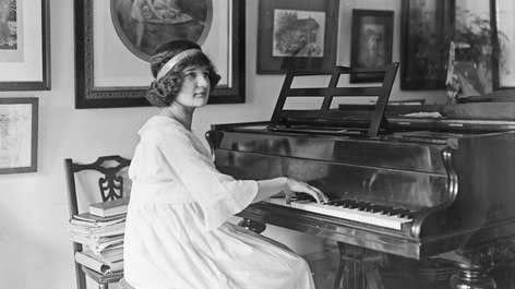 Waiting for recognition: Avril Coleridge-Taylor at her piano. Image: Topical Press Agency / Hulton Archive / Getty Images