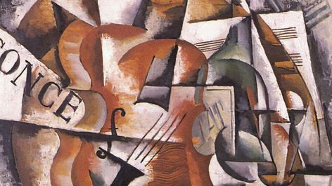 Detail of “Violin” (1915) by Lyubov Popova. Image: Alamy / Artefact