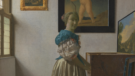 Visions of paradise? Detail from Vermeer’s “Lady Standing at a Virginal” (1670-2)