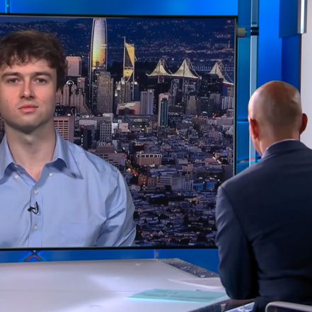 Do panic: former Anthropic and OpenAI employee Jacob Coxon appears on PBS. Image via YouTube